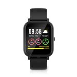 SmartWatch con schermo LCD da 1.4" visualizzazione notifiche e rilevamento frequenza cardiaca IP68 5412810335916 BTSW002BK ND9536