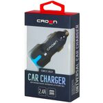 Caricabatterie da auto 2 porte USB 5V-1A/ 5V-2.4A CMCC-3021 Crown Micro 6970963386043