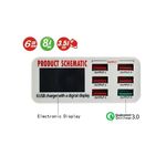 Caricabatteria veloce USB 3.0 da tavolo MOB1352