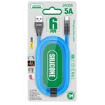 Cavo per ricarica USB Type-C azzurro JA026 F4360 6921042130262