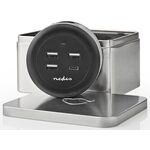 Caricabatterie da muro/scrivania ricarica rapida USB-C™/3xUSB-A 30W 1x3A/3x2.1A FSCSPD100GY 5412810318353 ND1261