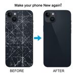 Cover posteriore in vetro per iPhone 14 Plus con supporto flash e ricarica wireless – Blu IP4P9020LL B8066