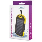 Powerbank 5000mAh con pannello solare giallo 5900495682086 GSM036557 MOB1099