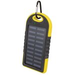 Powerbank 5000mAh con pannello solare giallo 5900495682086 GSM036557 MOB1099