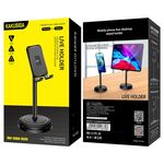 Supporto da tavolo per smartphone e tablet nero N100