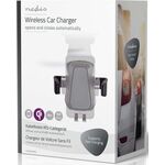 Caricabatteria da auto wireless 2A 10W con funzione di chiusura automatica Nero 5412810293384 CCHAQ10W3BK ND9665