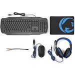 Kit gaming 4in1 Tastiera-Cuffie-Mouse-Tappetino GCK41100BKIT 5412810333721 WB932