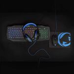Kit gaming 4in1 Tastiera-Cuffie-Mouse-Tappetino GCK41100BKIT 5412810333721 WB932
