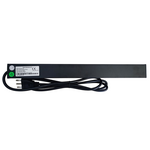 Multipresa 8 posti spina europea per armadio rack 19" con interruttore luminoso EL-LDM-PDU-16A 8053323556336