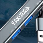 Hub USB 4 porte Type-c/USB2.0/USB3.0 nero KSC-1416