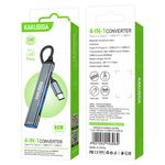 Hub Type-C 4 porte Type-c/USB2.0/USB3.0 nero KSC-1417