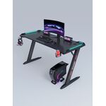 Scrivania da gaming 120x60x74 con luci RGB D-2112
