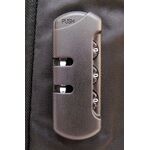 Zaino multifunzione antifurto imbottito con combinazione USB nero MOB1020