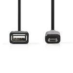 Cavo On-the-Go USB 2.0 Micro B maschio - A femmina 0.2 m Nero CCGP60515BK02 5412810275106 ND1738
