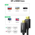 Cavo audio video DisplayPort - HDMI 4K Ultra HD 1.80m WB1511