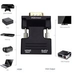 Adattatore HDMI/Jack audio 3.5mm a VGA WB886