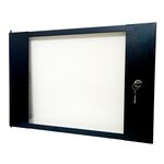 Porta in vetro temperato con serratura per armadio rack da 9U E9010