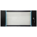 Porta in vetro temperato da 3 mm con serratura per armadio rack da 6U E6040