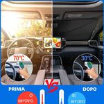 Ombrello parasole per auto 132x75cm WB2395