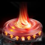 Fornello elettrico 1000W input 220-240V nero KSC-1567