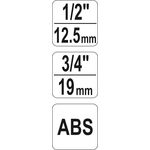 Connettore rapido per tubi di irrigazione 3/4"-1/2" FLO 89011 5906083890116 D1038