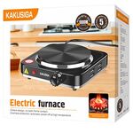 Fornello elettrico 1000W input 220-240V nero KSC-1567