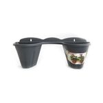 Fioriera da muro in plastica 33x12x11cm Grigio 8711252871998 ED5314