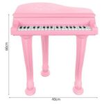 Tastiera elettronica rosa per bambini con microfono e ingresso AUX 3.5mm per telefono 5902802917935 00011405 Iso Trade K712