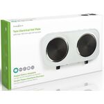 Piastra elettrica 2000W 2 zone di cottura diametro 15cm KAEP200EWT2 5412810293131 ND9523
