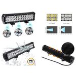 Faro LED supplementare per fuoristrada 72W luce fredda 6480lm WB130