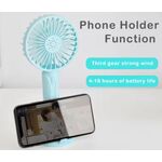 Ventilatore ricaricabile portatile con supporto da tavolo - vari colori 6918019240017 F1 WB667