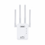 Ripetitore WiFi mini router 2.4GHz 4 antenne bianco 7890100614046 Q-T85 Z980