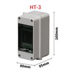 Centralino da parete 3 moduli con porta trasparente - piccolo 8055598010209 EL1268