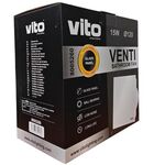 Aspiratore da bagno con frontale in vetro 120mm 15W 6977231354858 8005260 EL371