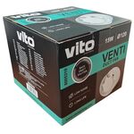 Aspiratore elicoidale da condotto 120mm 15W con serranda 6977231354896 8005310 Vito 8005310