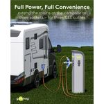 Adattatore CEE blu da campeggio con spina 16A e 3 prese CEE 230V IP44 4040849762376 76237 F1084