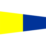 Pennello Segnalazione Nautica "5" Pentafive Lungo 340x100cm 8345-12-120-7447 121207447 FLAG230