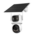 Telecamera di sorveglianza solare WiFi 360° bianca con pannello solare 7895468416363 TQ9-AV4-4GEU WB653