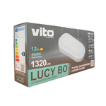 Plafoniera LED ovale Vito Lucy-BO 12W 4000K IP65 luce bianca naturale 6977231355411 3401220 EL1971