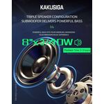 Cassa acustica ricaricabile con telecomando e microfono wireless 3x8" 40W KK-8303  6921042153322