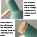 Lampada da tavolo in legno e metallo E27 bianca TBD0546277102A T1062 E9155