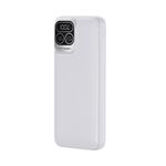 Power Bank 15000mAh 66W con display LED e 4 cavi integrati bianco 8055033118903 MOB700