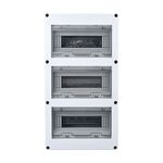 Centralino da parete 36 moduli 3x12 con porta trasparente 8055598010216 E9052