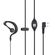 Auricolare per walkie talkie BAOFENG microfono e tasto PTT doppio Jack 2 Pin TBD06057193 E9183