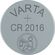 Batteria a bottone al litio CR2016 (6016) Varta 4008496276639 48057 Varta F1703