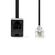 Prolunga per cavo di telecomunicazioni RJ11 maschio/femmina 10m TCGP90205BK100 5412810296842 ND5936
