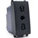 Presa bivalente 16A 250V nero compatibile Vimar Arké 0793541340307   918N EL270