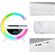 Lampada LED RGB Orologio/Radio FM/Bluetooth/AUX/scheda SD e ricarica wireless BT 3401 WB266