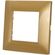 Placca in tecnopolimero 2 posti color oro compatibile Vimar Plana 6970597463110 6002-12 EL009