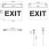 Lampada LED d'emergenza "EXIT" 2W 6500k luce fredda 6970233838012 5020140 EL032